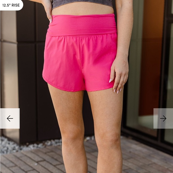 Zenana Run it Shorts. Size large. Worn 1 time. - Picture 1 of 4